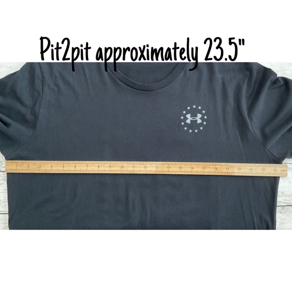 Under Armour Men’s Black Freedom Flag Tee (Size XL) - Picture 9 of 10